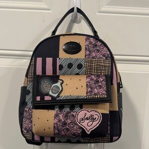 Disney our universe nightmare Christmas sally Patchwork mini Backpack NWT